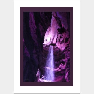 Purple Waterfall Posters and Art